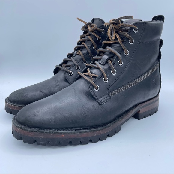 Frye Men’s Mid-Calf Boots Black 9 - Picture 5 of 16
